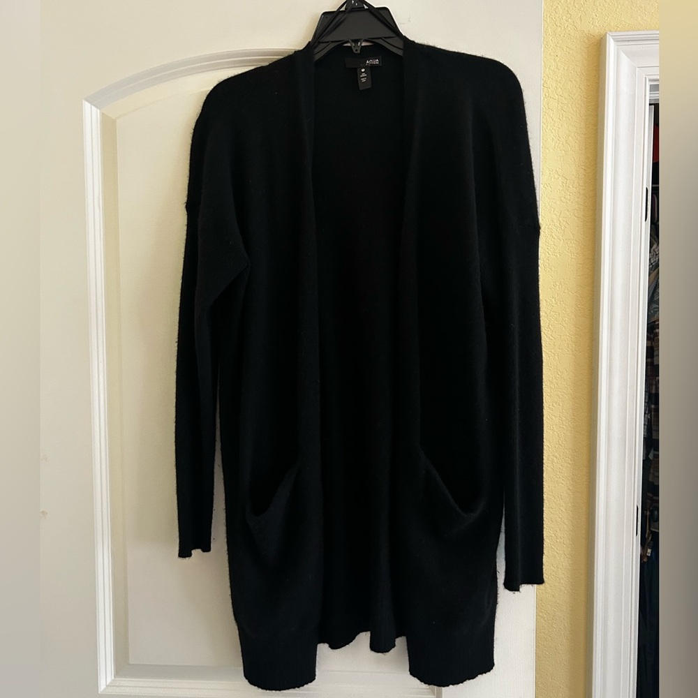 Aqua Cashmere Cardigan - Picture 3 of 6